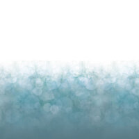 Lamellenvorhang-Dessin mit weichem Farbverlauf und Bokeh-Effekt in Blau-Weiss.