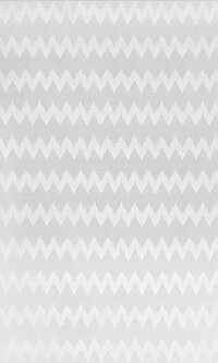 Rollo mit gleichmässigem Zickzackmuster in Weiss und Grau mit strukturierter Oberfläche