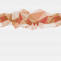 Wabenplissee mit stilisiertem Gebirgsmuster in warmen Naturtönen – Dessin „Mountains W4 6641“.